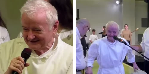 irinel columbeanu s a botezat la biserica baptista foto captura video Biserica Baptistă Bunavestire București png