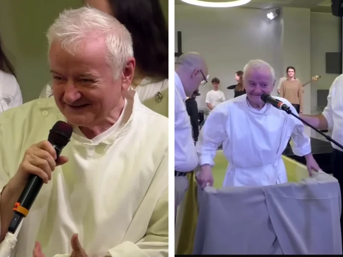 Irinel Columbeanu s-a botezat/FOTO: Youtube/ Biserica Baptistă Bunavestire București