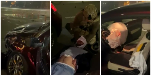 Imagini de la accidentul în care a fost implicat Zelenski FOTO captură video 