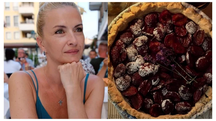 Rețeta Elwirei Petre pentru tarta cu prune - Foto: colaj Click!