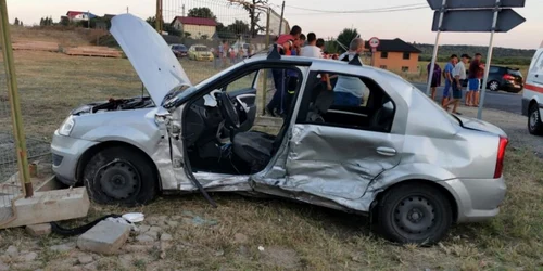 Accident judetul Giurgiu FOTO ISU Giurgiu