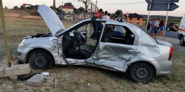 Accident judetul Giurgiu FOTO ISU Giurgiu
