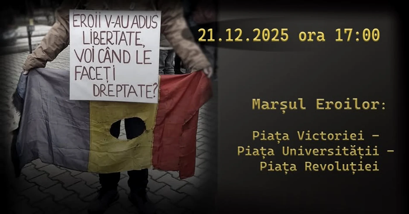 Marșul va dura 5 ore și jumătate. FOTO FB Marș Memorial 21 Decembrie Piata Victoriei
