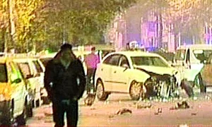 Tânărul conducea cu viteză mare (fotografii: Capturi Realitatea TV) jpeg
