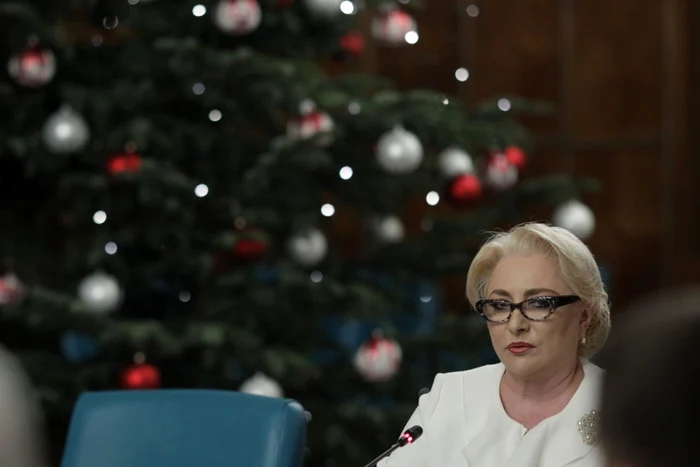 Viorica Dăncilă, ţinta ironiilor de Crăciun Inquam Photos/Octav Ganea