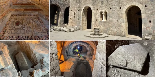 Biserica Sf  Nicolae din Demre Antalya Turcia și sarcofagul Sfântului Nicolae Colaj Anadolu Getty Images