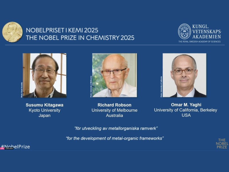 Trei cercetători sunt laureați ai Premiului Nobel pentru Chimie: au creat structuri care colectează apă din aerul deșertului