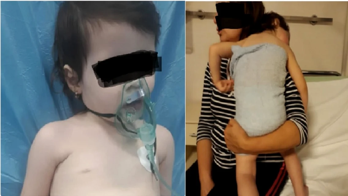 Medea Iliescu bebeluşul diagnosticat la Vâlcea cu roşu în gât şi apoi transferată a Bucureşti cu pneumonie severă Foto Adevărul