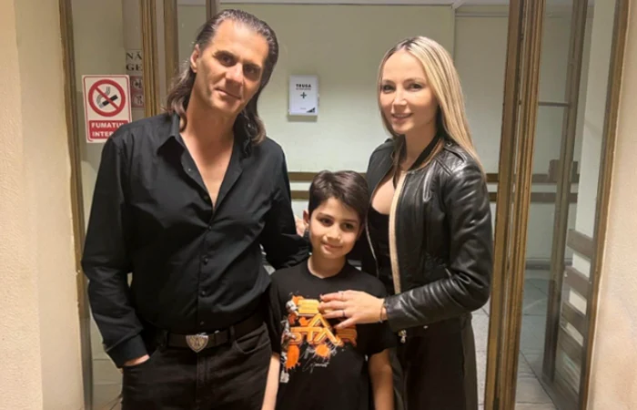 Octavia Geamănu alături de Marian Ionescu și fiul lor, Andrei / Foto: Facebook