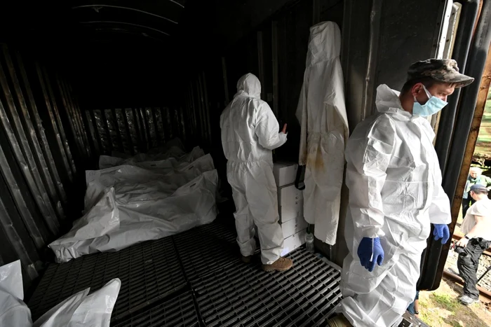 Tren cu cadavrele rusilor FOTO Profimedia
