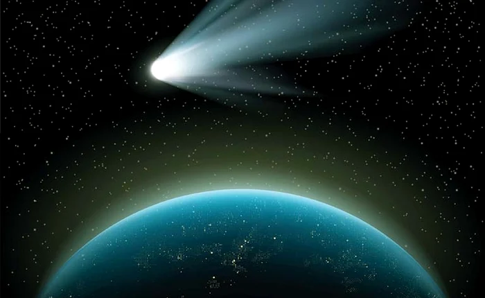 
    Cometa Halley trece pe lângă Terra o dată la 75-76 de ani  