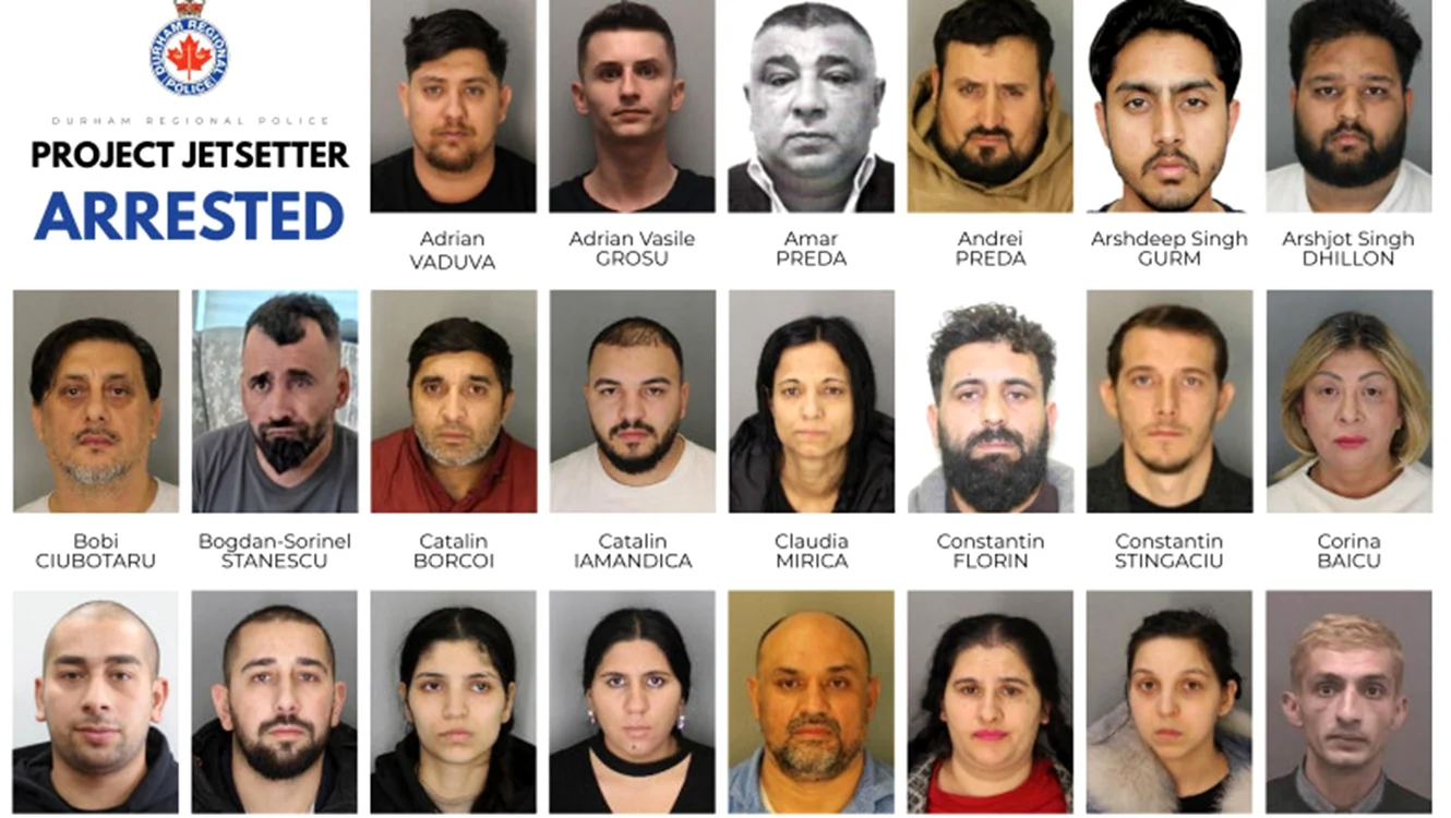Potrivit imaginilor publicate de Poliția din Canada, majoritatea sunt români. Foto: drps.ca