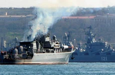 Pierdere navală uriaşă pentru Rusia  Crucişătorul „Moskva” s a scufundat jpeg