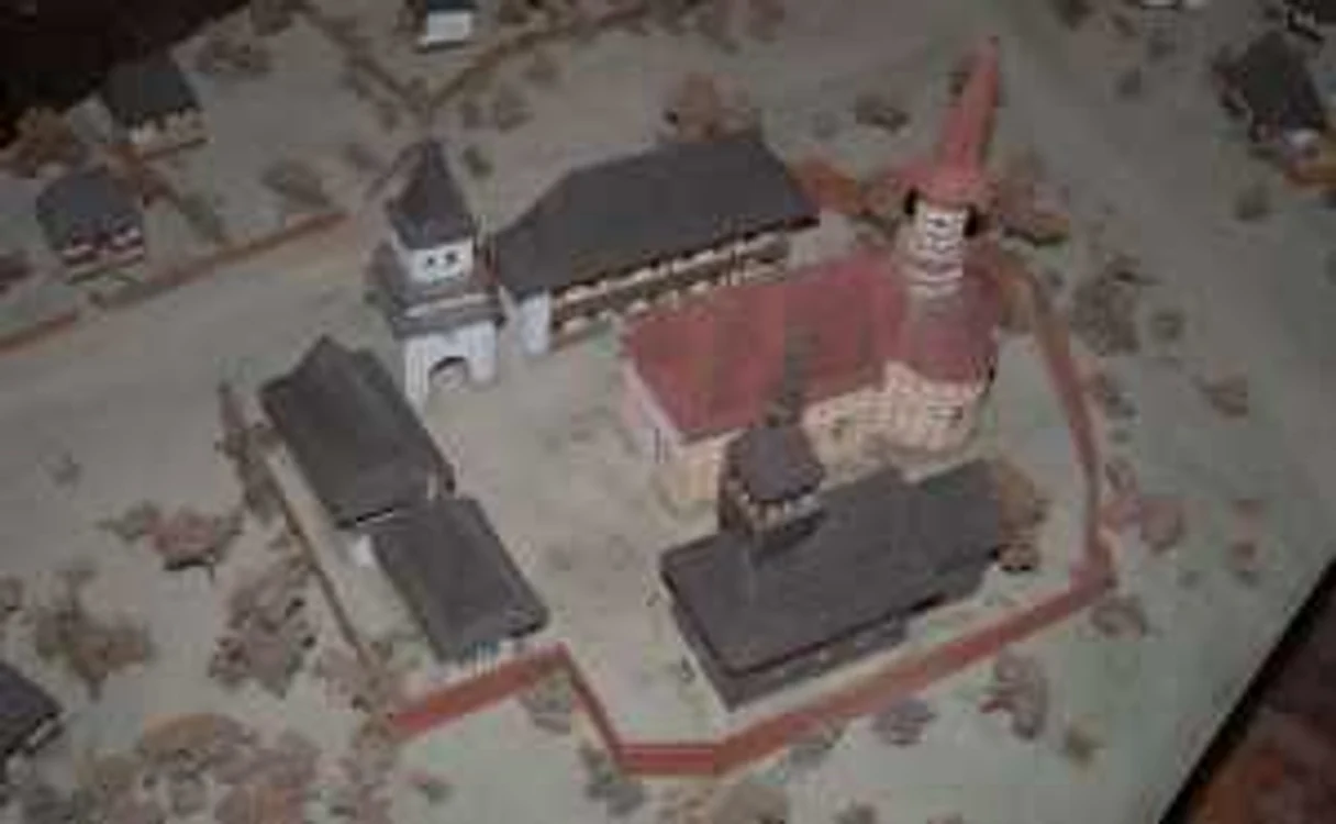 Macheta Mitropoliei Ortodoxe a Bălgradului, edificiu dărâmat dupa venirea austriecilor la Alba Iulia, după 1713/Sursa foto Muzeul Naţional al Unirii