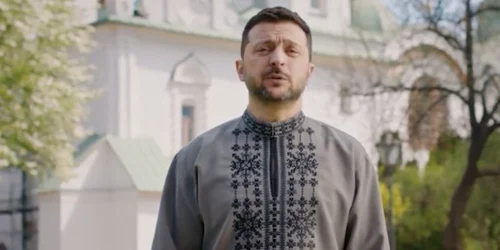 Volodimir Zelenski de Paste, captura video jpg