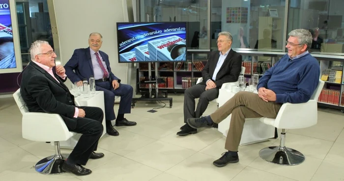 Liviu Mureşan,  Cristian Diaconescu şi Teodor Baconschi, invitaţii lui Cristian Unteanu - FOTO Eduard Enea