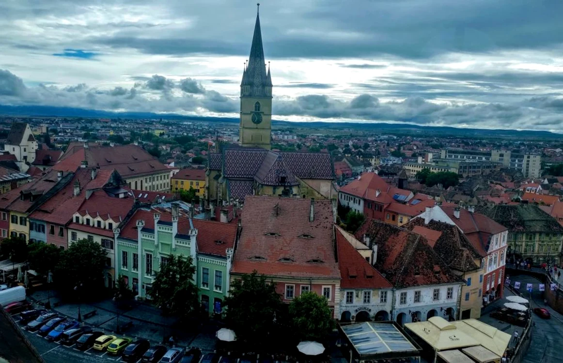 Sibiu, văzut din Turnul Sfatului