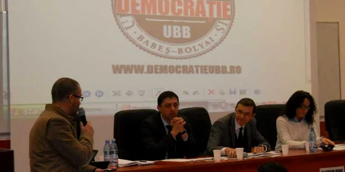 La UBB a fost organizată, în premieră, o dezbatere cu trei dintre candidații la funcția de rector