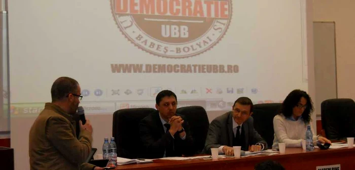 La UBB a fost organizată, în premieră, o dezbatere cu trei dintre candidații la funcția de rector