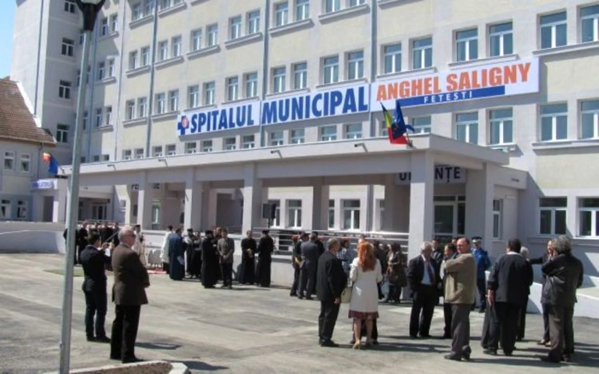 Noul spital de la Feteşti a fost dat în folosinţă în urmă cu doi ani FOTO: M.S.