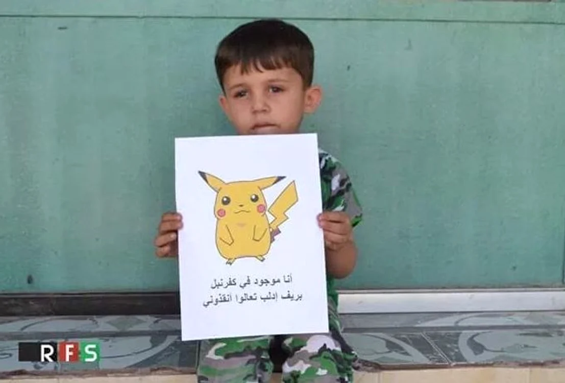 
    Copiii sirieni folosesc Pokemon Go pentru a emite un semnal de alarmăFoto: Twitter  