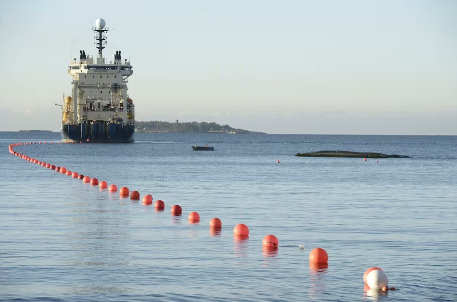 Un cablu submarin de date între Finlanda și Germania a fost deteriorat. Cauza este necunoscută