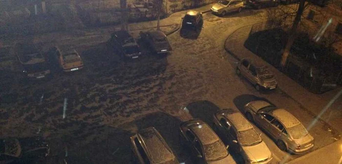 La Brăila ninge de circa 30 de minute iar zăpada s-a aşternut deja FOTO Alina Tatu