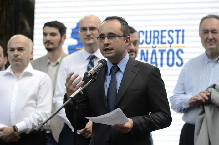 Candidatul PNL pentru Primăria Capitalei, Cristian Buşoi. FOTO Cosmin Iftode