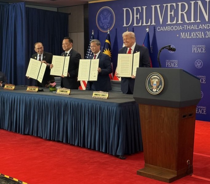  Thailanda și Cambodgia au semnat acordul de încetare a focului, în prezența lui Donald Trump 