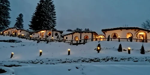 Căsuţele de hobbit de la Fundata FOTO Arhiva personală