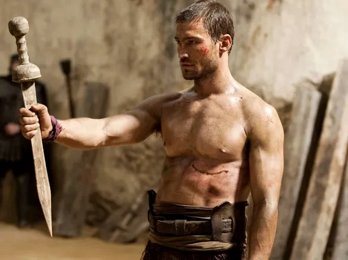 Andy Whitfield, în rolul Spartacus. Foto arhivă