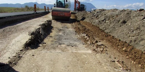 Stadiu lucrări DN 73. Foto