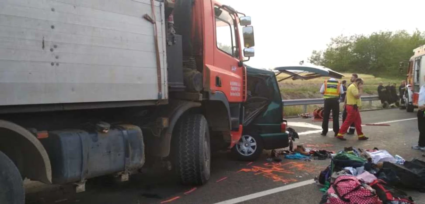 Accident Ungaria FOTO Poliţia maghiară