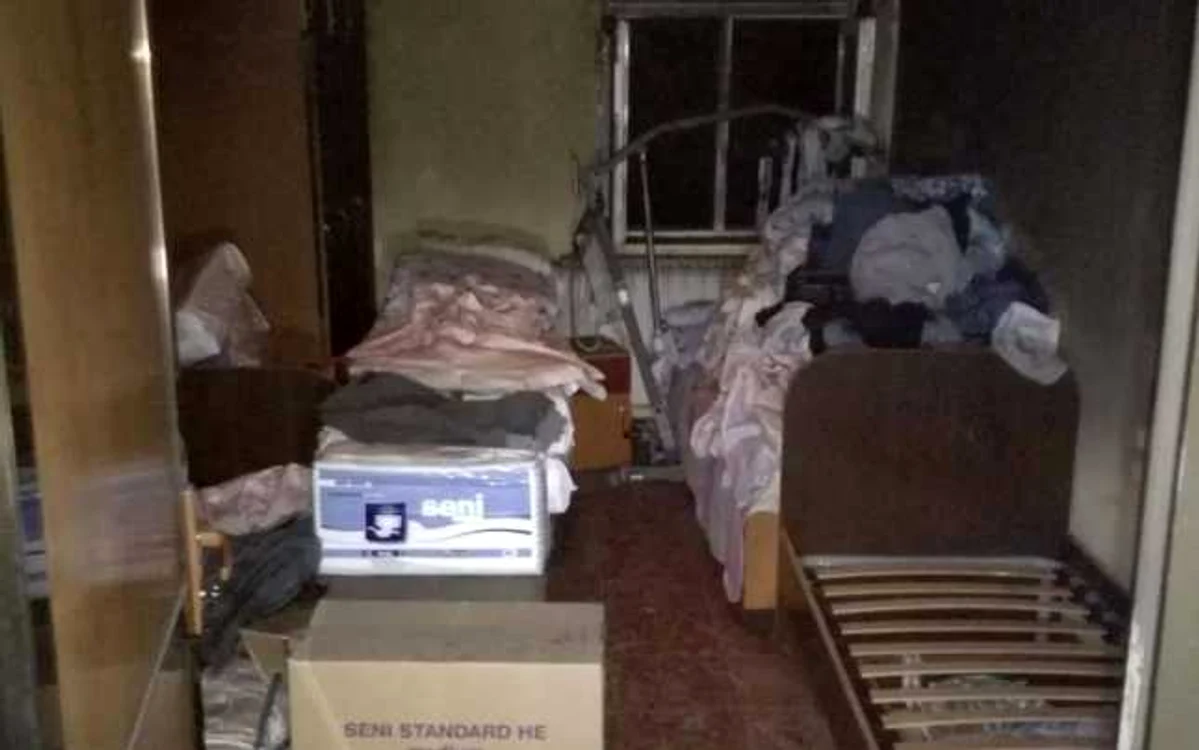 Focul a izbucnit într-o cameră de depozitare fOTO ISU Călăraşi