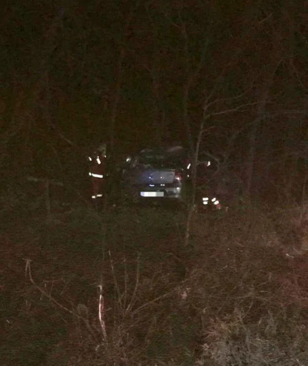 Accidentul a avut loc în apropiere de Sinteşti FOTO IPJ Ialomiţa