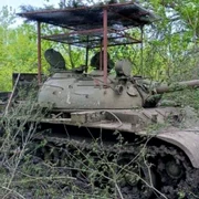 tanc rusesc T 55 in ucraina jpg