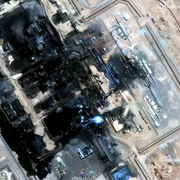 conducta est vest din arabia saudita a fost grav avariata din cauza unor atacuri cu drone jpg