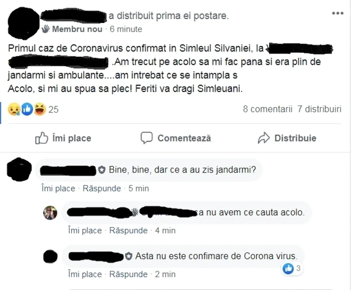 dosar penal pentru comunicarea de informatii false pe facebook in salaj