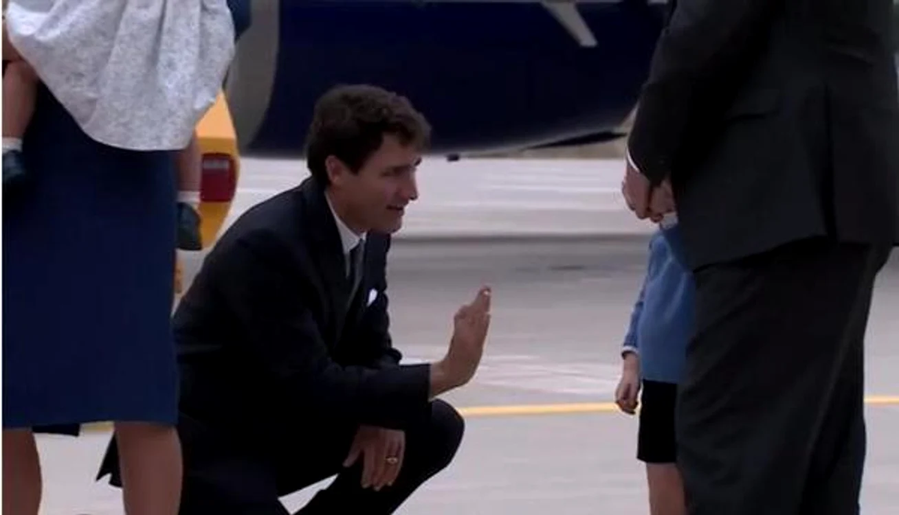 
    Prințul George nu a fost foarte încântat de vizita în CanadaFoto: Getty  