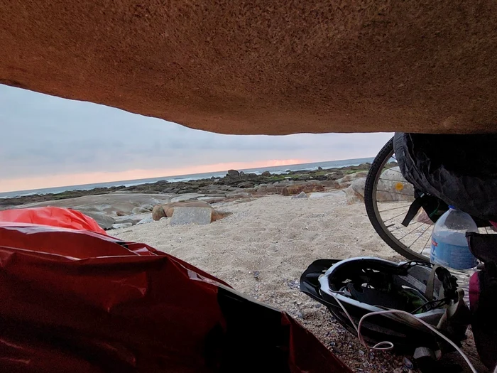 Ioan Dan Gaşpar cu bicicleta în Portugalia