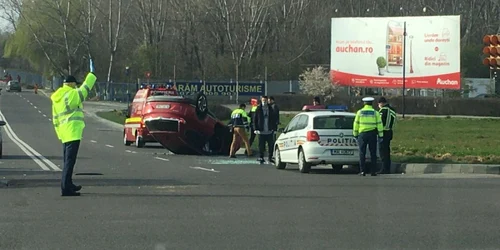 Accident constanta - masini rasturnate