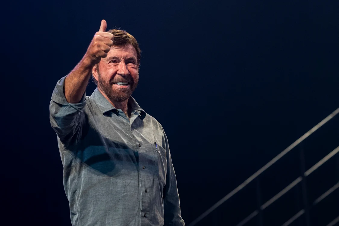 Chuck Norris la un eveniment în 2018 FOTO EPA-EFE