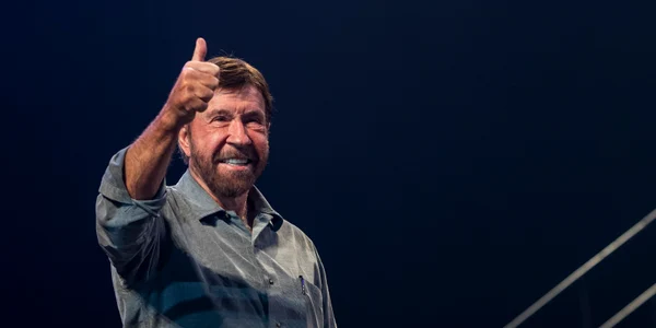 Chuck Norris la un eveniment în 2018 FOTO EPA-EFE