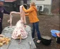 Valentina Șerban Ionescu a tăiat porcul în Argeș foto: arhiva personală 