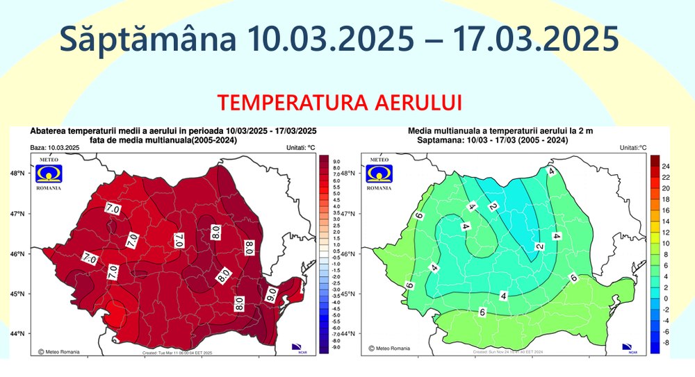 Cum va fi vremea în următoarele patru săptămâni. Unde și când sunt așteptate ploi
