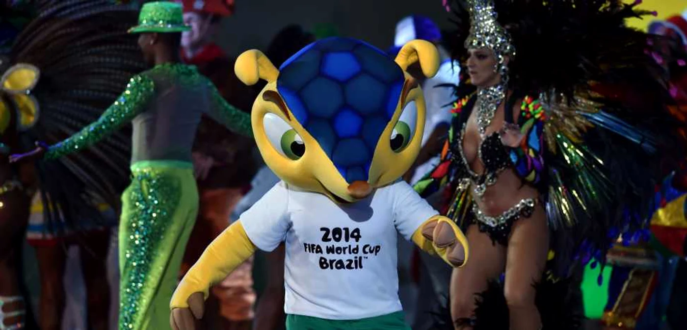 Mascota Campionatului Mondial din Brazilia FOTO AFP