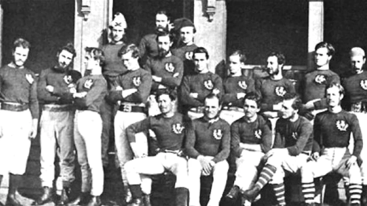 Primul meci internaţional de rugby – motiv de vrajbă între Anglia şi Scoţia jpeg