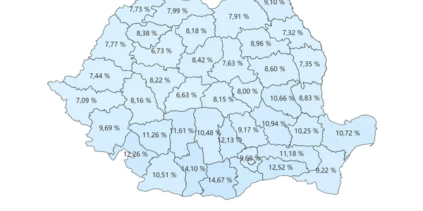 harta prezenta la vot ora 10 00 FOTO AEP jpg