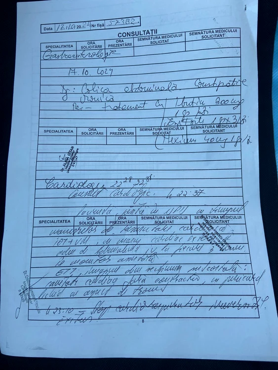 Diagnosticul de la Gastroenterologie este de colică abdominală Sursa: M. Roșu