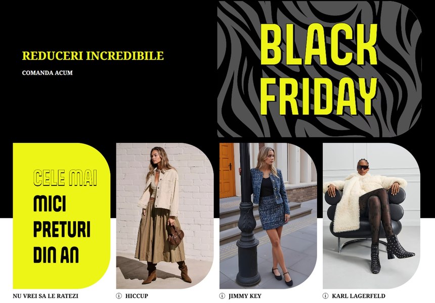 Fashion Days Black Friday 2025 – ultimele ore de reduceri de până la 90%. Transformă-ți outfitul în cel mai spectaculos mod, cu opere de artă
